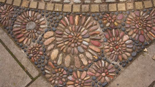 Ammonites Pebble Mosaic