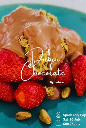 Dubai Choc x Selera Pop Up Dates Strawberries