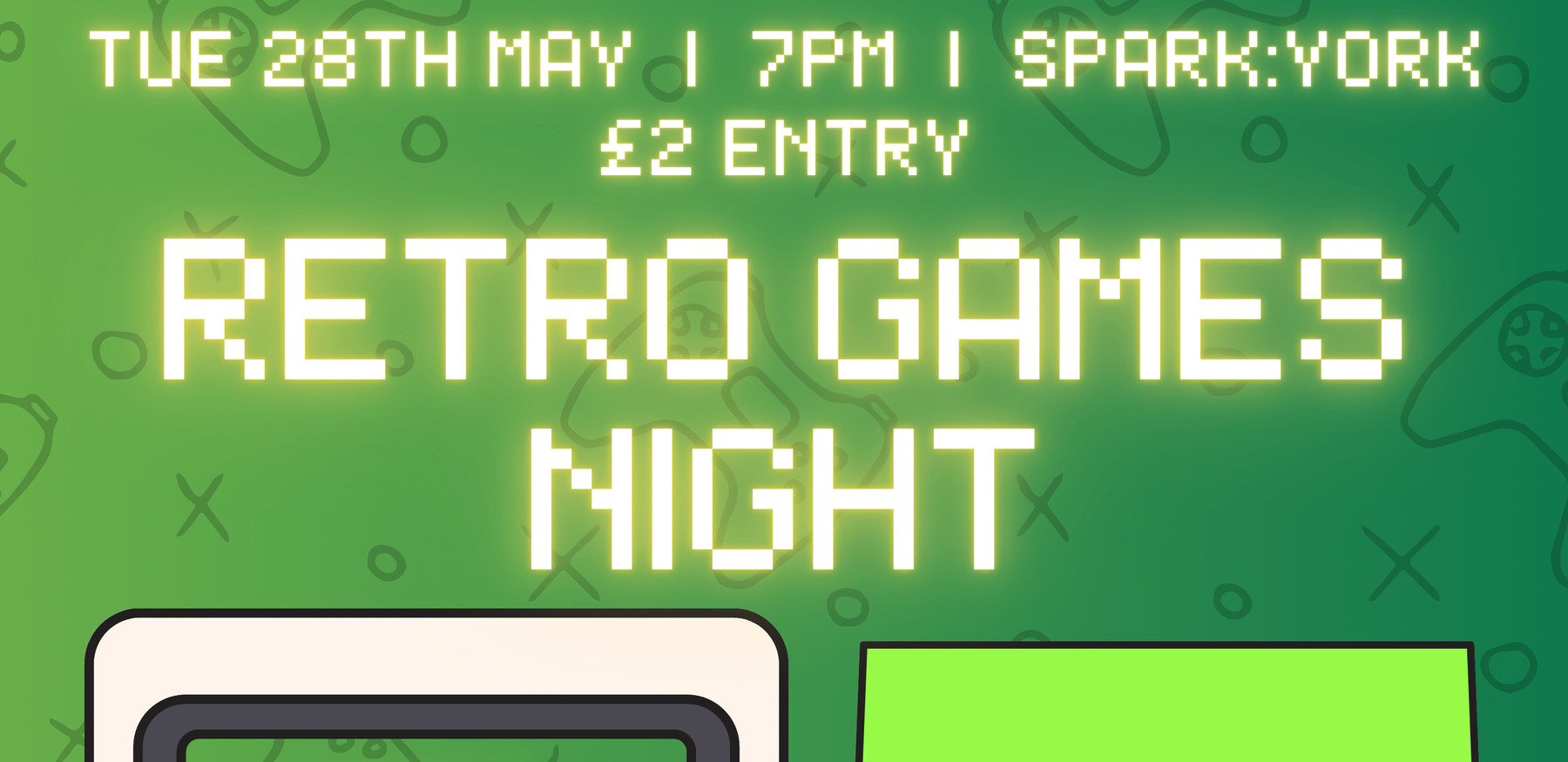 RETRO GAMES NIGHT banner