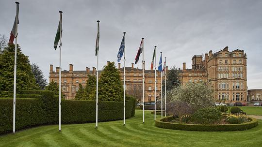 Royal York Hotel garden view w flags 1015597173