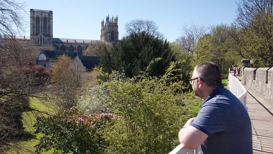 York Minster wall view