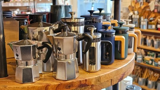 Selection of coffee pots