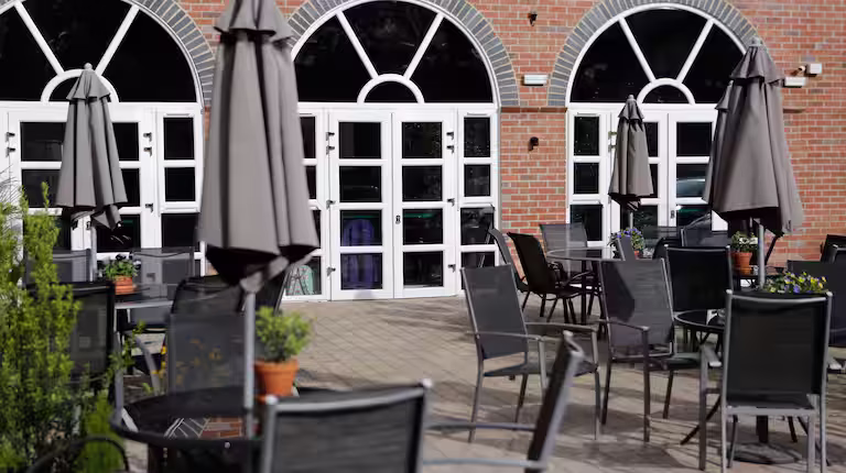 Exterior courtyard